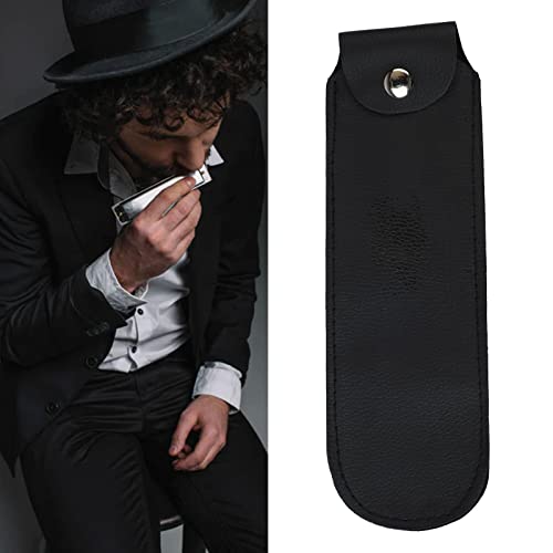 KAKAKE Sac de Rangement en Cuir pour Harmonica, étui Portable en Cuir pour Harmonica PU pour fête - Les Beatles, Paul McCartney, John Lennon, RIngo Starr, George Harrison KAKAKE Sac de Rangement en Cuir pour Harmonica, étui Portable en Cuir pour Harmonica PU pour fête – Image 3