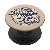 Von Gott geliebt Love by God Jesus Christus Bibelvers PopSockets Klebender PopGrip