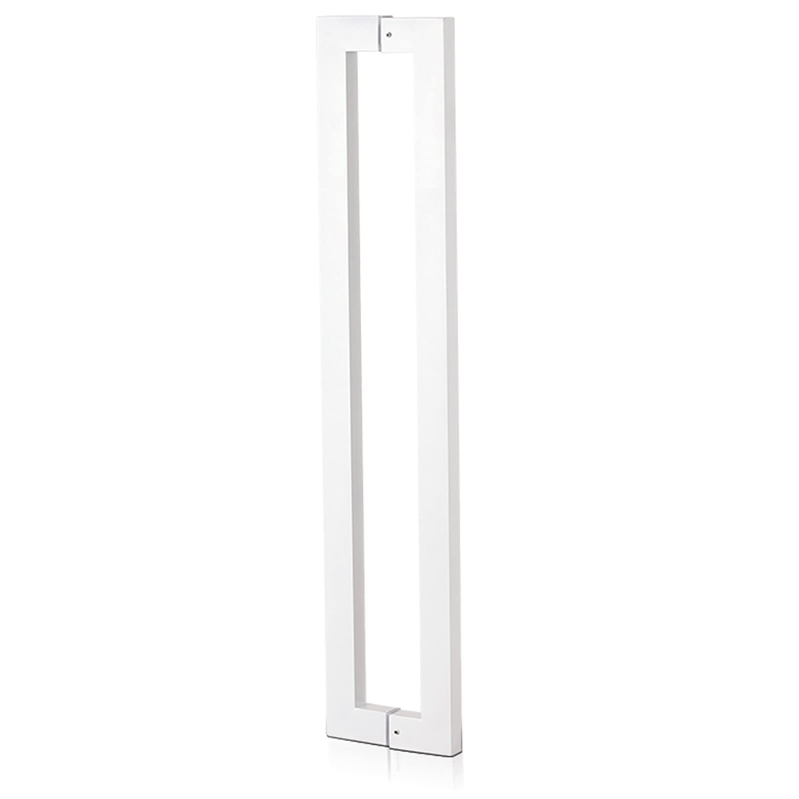 Gthtuhfd White Door Handle Long Door Pull Handle For Entry Interior Exterior Doors,Sliding Barn Door Handle Shower Push Pull Door Handle Square,-80Cm/2.6Ft