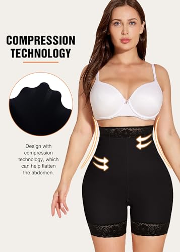 Image of SHAPSHE Shapewear for Women Tummy Control Shorts Body Shaper High Waist Butt Lifter Panties Compression Underwear for Dresse