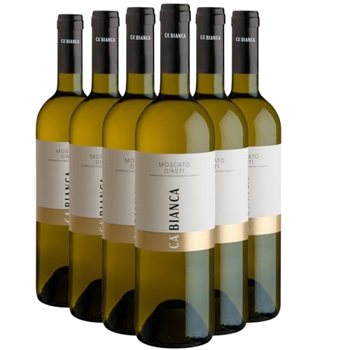 Moscato d'Asti blanco 2024 - Ca'Bianca - DOP - Piemonte - Italia - Variedades de uva Muscat - 12x75cl