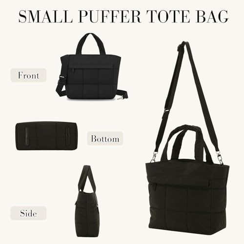 Bolso Tote Pequeño Puffer para Mujer miniatura 6