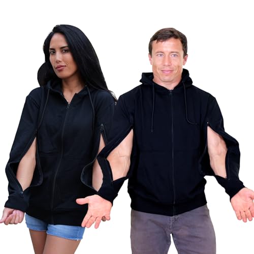 Jayour Dialysis Sweatshirts with Arm Zipper Design Port Access | Soft & Durable Fabric to Keep You Warm for Dialysis