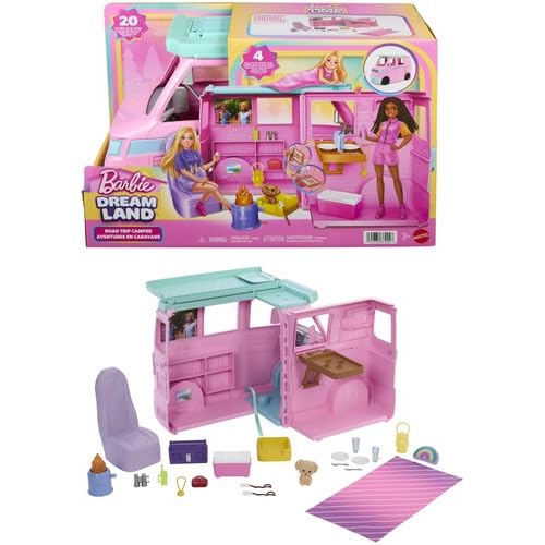 Barbie Dream Land Road Trip Camper Vehicle zestaw do zabawy