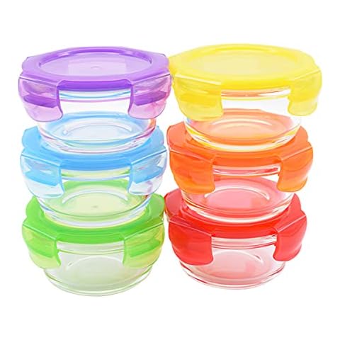 ARSUK Baby Food Storage Set with Lids Cover