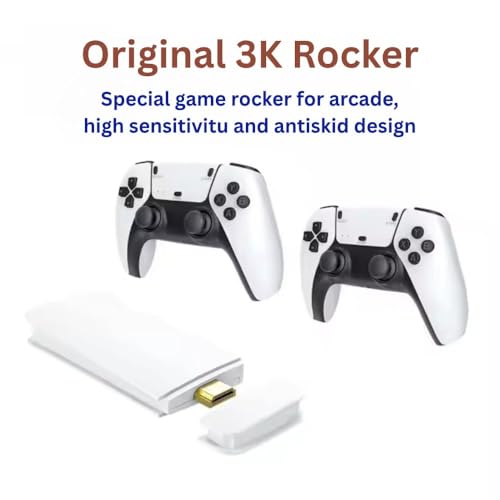 Image of BLUE BIG HORSE M15 RetroX 2.4G Wireless Game Console with 24000 Games, Dual Controllers, HDMI TV Output, 128GB TF Support, Plug & Play Retro Gaming System for Kids & Adults