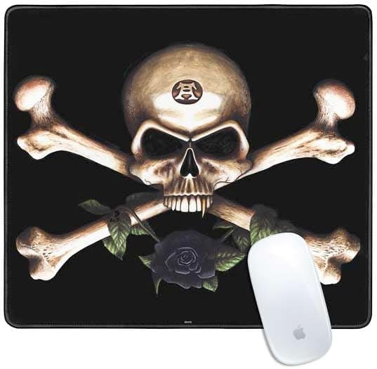 Skinit Small Gaming Mouse Pad - Officially Licensed Alchemy Carta Read Em and Weep Design with Stitched Edges, Waterproof, Non-Slip Rubber Base, Desk Mat for Keyboard & Mouse