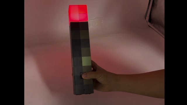Image of AIDYVOI Light-up Wall Torch Lamp, 7-Color Night Light, Rechargeable Night Lamp, Hand Held & Wall Mountable Table Light, Costume Cosplay Nightstand Lamp for Room Decor for Boys, Brown