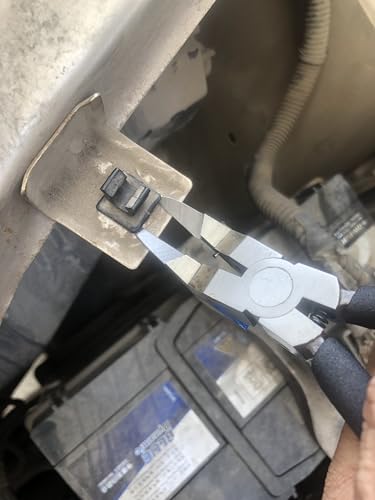 Image of Multipurpose Diagonal Cutting Pliers with Stainless Steel Blades and Rubber Handles, Fastener Removal Tool for Car Door Panel Clips and Plastic Rivets