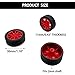 12PCS Toy Car Wheels 30mm Model Car Rubber Tire Wheels with 6PCS Shaft Round Axles for for RC Car Truck Robot DIY Model Toy Building Project Accessories (Red)