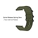 Yeejok Venu 2S Band Nylon, Vivoactive 4S 40mm Nylon Watch Band Replacement, 18 mm Quick Released Watch Strap Compatible for Garmin Vivoactive 3S 39mm, Captain Marvel 40mm-Olive Green