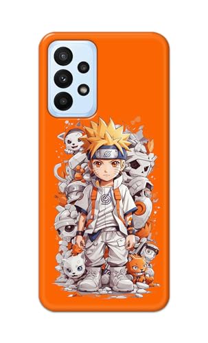Image of Plastic Printfidaa Printed Hard Back Cover Case For Samsung Galaxy A23 4G | A23 5G Back Cover (Famous Anime Cartoon Character) -112, Multicolor