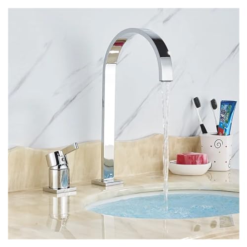 Robinet mitigeur d'évier pivotant cascade or rose d'une élégance rare - 5