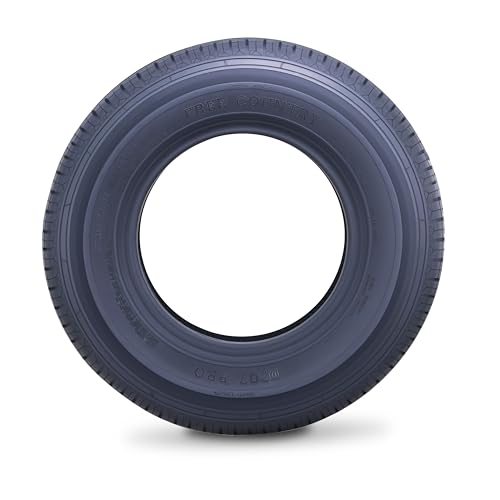 Image of Free Country GRAND RIDE Set 2 Premium Trailer Tires ST215 /75R14 8PR Load Range D Radial w /Scuff Guard 8mm Deep Tread
