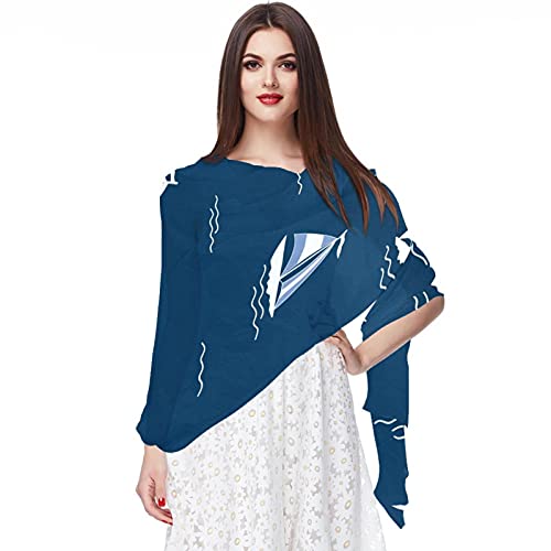Écharpe en mousseline de soie motif élan brodé, le cadeau idéal style vintage pour femme