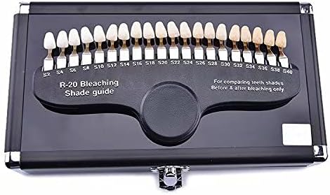 Dental Tooth Teeth Shade Guide 20 Colors 3D Dentist Tracking Teeth Whitening Course R-20