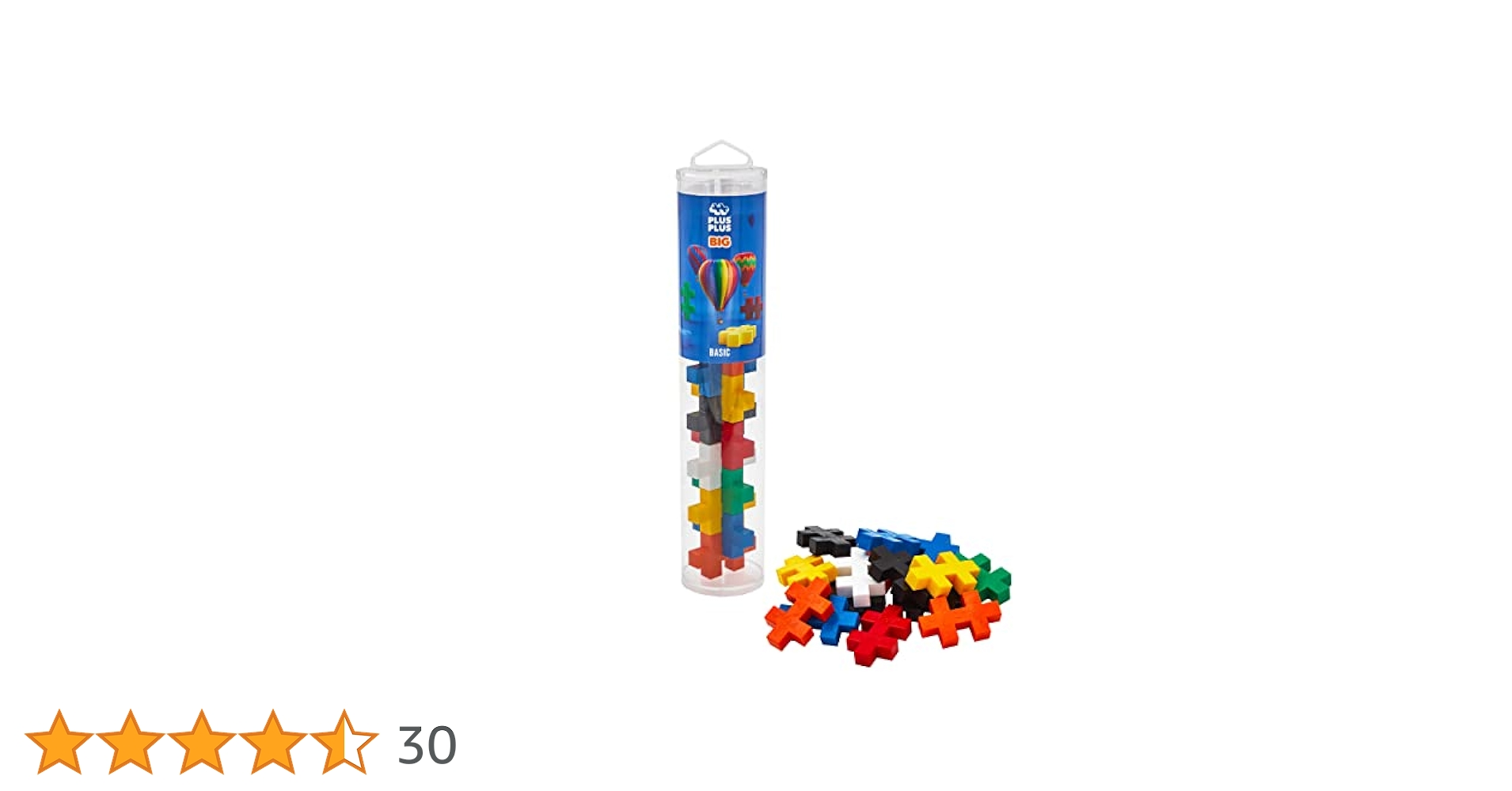 Plusプラス15ピースBig基本 Plus-Plus Big 15-Piece Tube