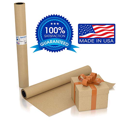 Large Brown Kraft Paper Roll - 36" x 1200" (100 ft) - Made