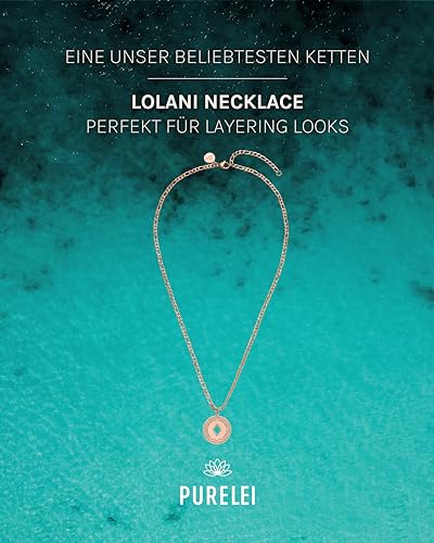 Purelei® Lolani Kette Damen (Roségold) – Halskette Damen aus langlebigem Edelstahl – Wasserfeste Kette mit Anhänger… – Ansicht 2