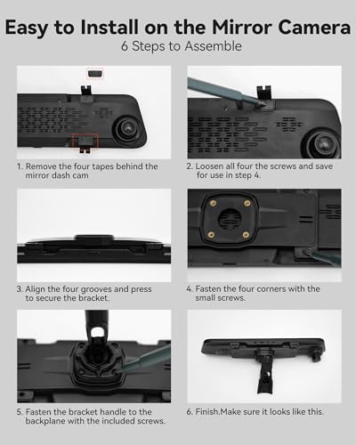 Image of WOLFBOX Model 118 OEM Bracket Fit for 2008-2017 Kia BORreed, for USB C G840S /G840H /G850 /G900 /G900PRO /G850PRO /G900 Tripro Mirror Dash Cam