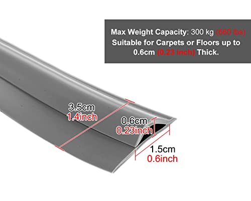 Bande de seuil auto-adhésive grise pour bordure de tapis et sol souple 10m - 5