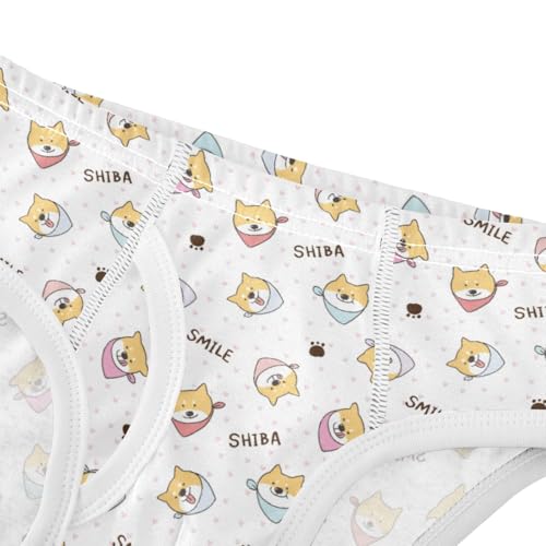 Boys' Exclusive Briefs Toddler Underwear 95% Combed Cotton Boxerbriefs 2T Shiba Inu Dog 44