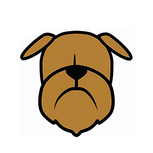 DSRLO Autocollant de Voiture 13 cm X 12,2 cm Autocollant de Voiture de Bande dessinée Bruxelles Griffon Chien Vinyle Autocollant fenêtre Pare-Chocs étanche Voiture Style Accessoires