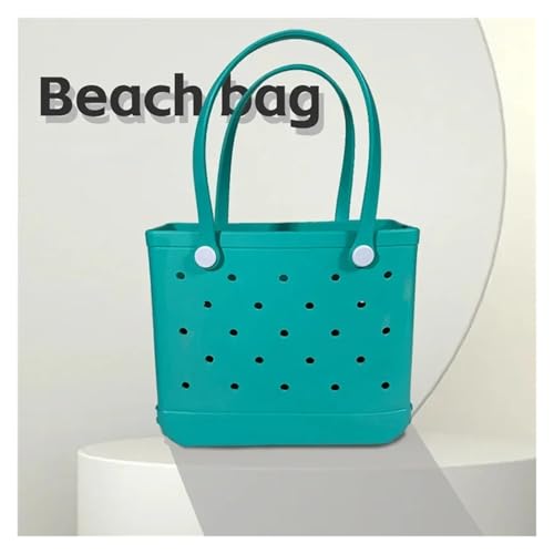 Bolsas de playa de goma resistente con acabado liso de color sólido 6