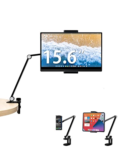 ☆ アームスタンド スマホ タブレット ホルダー クランプ式 アルミ 省スペース Amazon.co.jp: アーム スタンド タブレット ホルダー スマホ