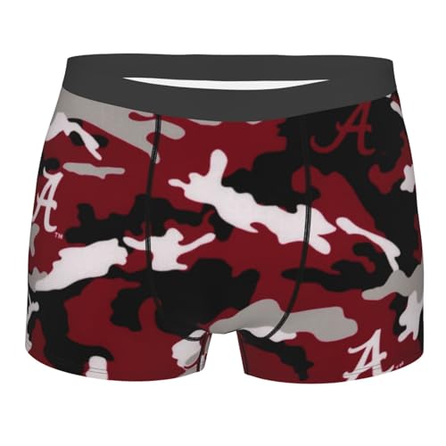 Black and White Plaid Buffalo Men's Boxer Briefs Underwear Breathable Stretch Boxer Trunk