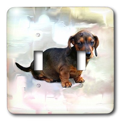 Interruptor doble de perro salchicha un regalo original para casa 3