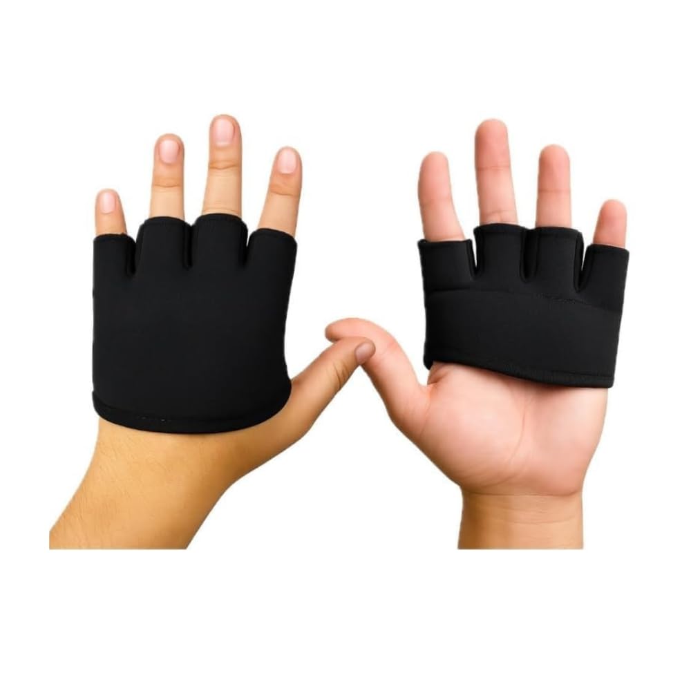 STEFFER Finger Cut Cricket Gloves, Lycra Leather, Lightweight, Multi-Purpose for Fielding, Training, Catching, Wicket-Keeping, Batting Inners with Gel Inserts-picture-31