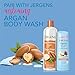 Jergens Wet Skin Body Moisturizer with Restoring Argan Oil, 4X Healthier Looking Skin, Fast-Absorbing, Non-Greasy, Dermatologist Tested, 10 Oz, Pack of 4