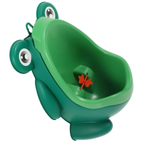 SWOOMEY ハンギング小便器 男性 ドア 立ち小便器 おしっこ 漫画トイレトレーナー 便器パッド 便器スクリーン消臭剤 男の子便器 面白い ステッカー 尿 蓋 こぼれる Pp Green