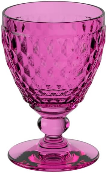Villeroy & Boch - Boston Berry White Wine Glass, 125 ml, Crystal Glass for White Wine, Dishwasher-Safe, Pink