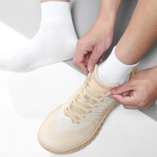 Image of GSLMOLN Walking Shoes for Men Casual Shoes Breathable Lightweight Walking Sneakers for Workouts & Gym Cushioned Flexible Mens Shoes Training Fashion Sneakers