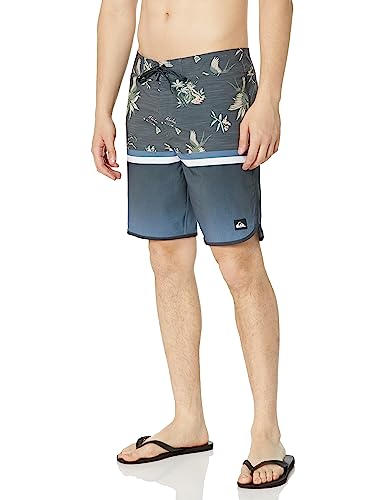 Quiksilver Men's Standard Surfsilk Division Scallop 19 Boardshort Swim Trunk