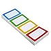 Plain Name Tag Stickers Colorful Border Name Tag Labels - 200 Stickers