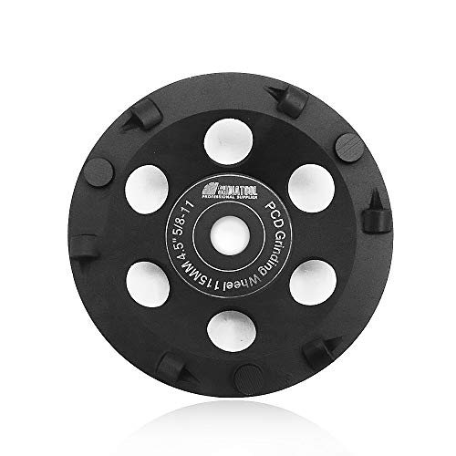SHDIATOOL PCD Grinding Cup Wheel, 4-1/2 Inch, Diamond & Tungsten Carbide, For Angle Grinder, 5/8 inch-11 Thread by SHDIATOOL - Used condition - US$46.20