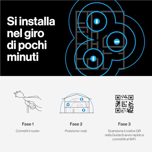 Velop Micro WiFi 6 mesh dual-band, Router WiFi 6, Velocità max 3 Gbps, portata 465 m2, per oltre 150 dispositivi, Sostituisce extender e router, confezione da 3 - Router - Immagine 2