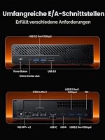 MINIS FORUM Mini PC MS-A2, AMD Ryzen 9 8945HX 16 Kerne/32 Threads Prozessor bis zu 5,4 GHz, AMD Radeon 610M, 32GB DDR5, 1TB PCIe 4.0 SSD, HDMI/USB-C x 2, 2,5G RJ45 x 2/10G SFP x 2, Wi-Fi 6E, BT5.2 – Ansicht 7