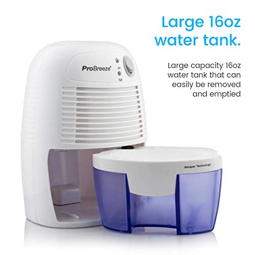 Pro Breeze Electric Mini Dehumidifier 2200 Cubic Feet (205 Sq Ft) & Pro Breeze Wireless Mini Dehumidifier #TOP5