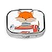 Produktbild Nette Cartoon Fox Pilot Fly Flugzeug kleine tägliche Pille Box Mädchen Pille Box Tablet Halter Brieftasche Organizer Fall für Tasche oder Geldbörse