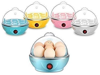 PRT GOLD Attractions Egg Boiler Electric Automatic Off 7 Egg Poacher for Steaming, Cooking Also Boiling and Frying, Multi Colour