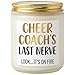Wehnniee 9 oz Scented Candle, Cheer Coach Gifts from Team - Funny Cheer Gift, End of Season Thank You Gift Ideas for Women, Cheerleading Gifts, Cheerleader Essentials for Her, Coach Appreciation