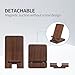 Wood Phone Stand of Baiwryxl, Desktop Wooden Phone Holder, Portable Office Phone Stand for Desk, Wood ipad Stand， Compatible with iPhone & All Cell Phones (Walnut)