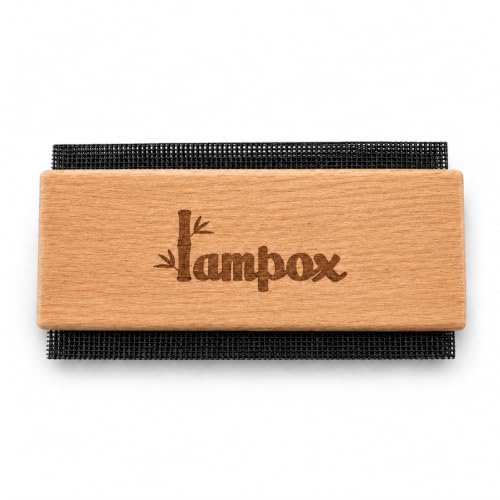 lampox Kaschmir Kamm aus Holz Wollkamm & Fusselkamm für Kaschmir Merinowolle & Feinstrick Entfernt Fussel Flaum Pilling schonend Nachhaltiger Pullover Kamm