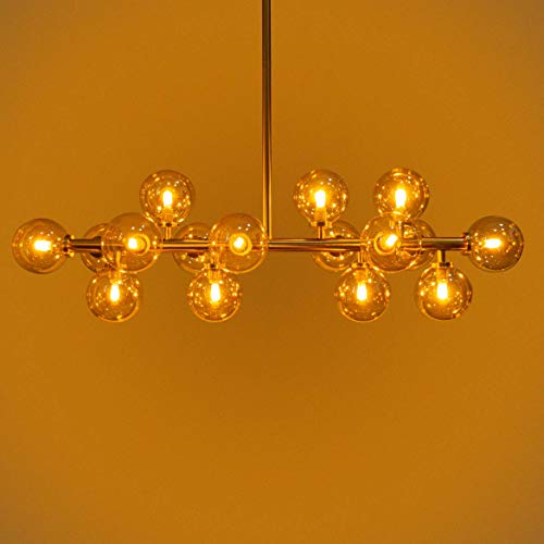 Pendente Grape Bronze e Ambar + LED G9 5W Branco Quente 220V St1758