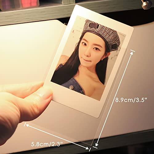 Baskiss 100 Packs Photocard Sleeves, 58 X 89 Mm Kpop Ultra Clear And Ultra Thick Sleeves Idol Photo Cards Protector Trading Cards Shield Cover (Ultra Clear, Unsealable) #TOP2