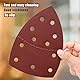 50 Stück Schleifpapier Dreieckschleifer 11-Loch Schleifpads 180 Körnung Klett Schleifpapier Mouse Schleifpapier Schleifblätter für Dreieckschleifer 155 x 108 mm